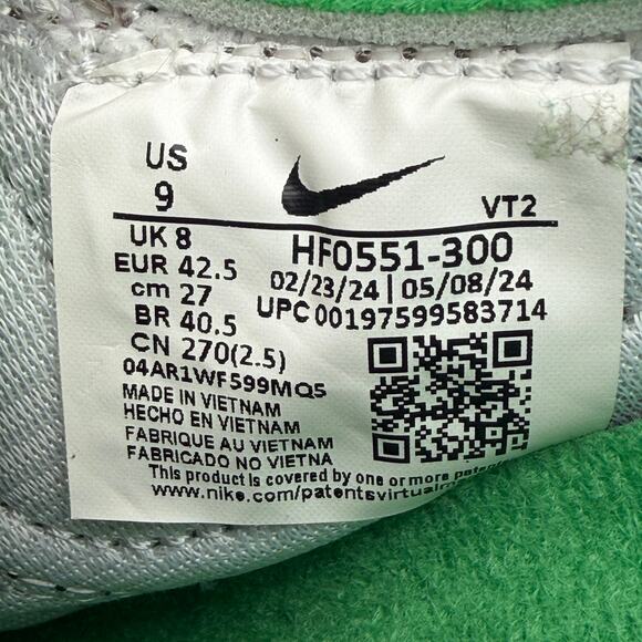 Nike Air Max 1 86 OG Big Bubble Powerwall Green Ember Sneakers Mens Size 9